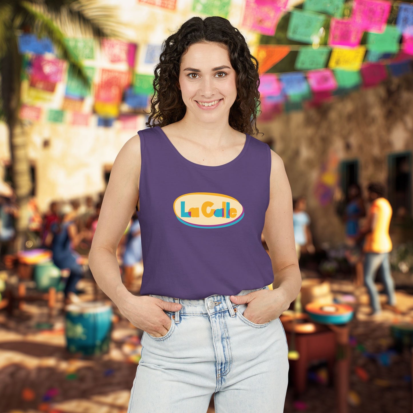 La Calle Classic Logo Tank Top