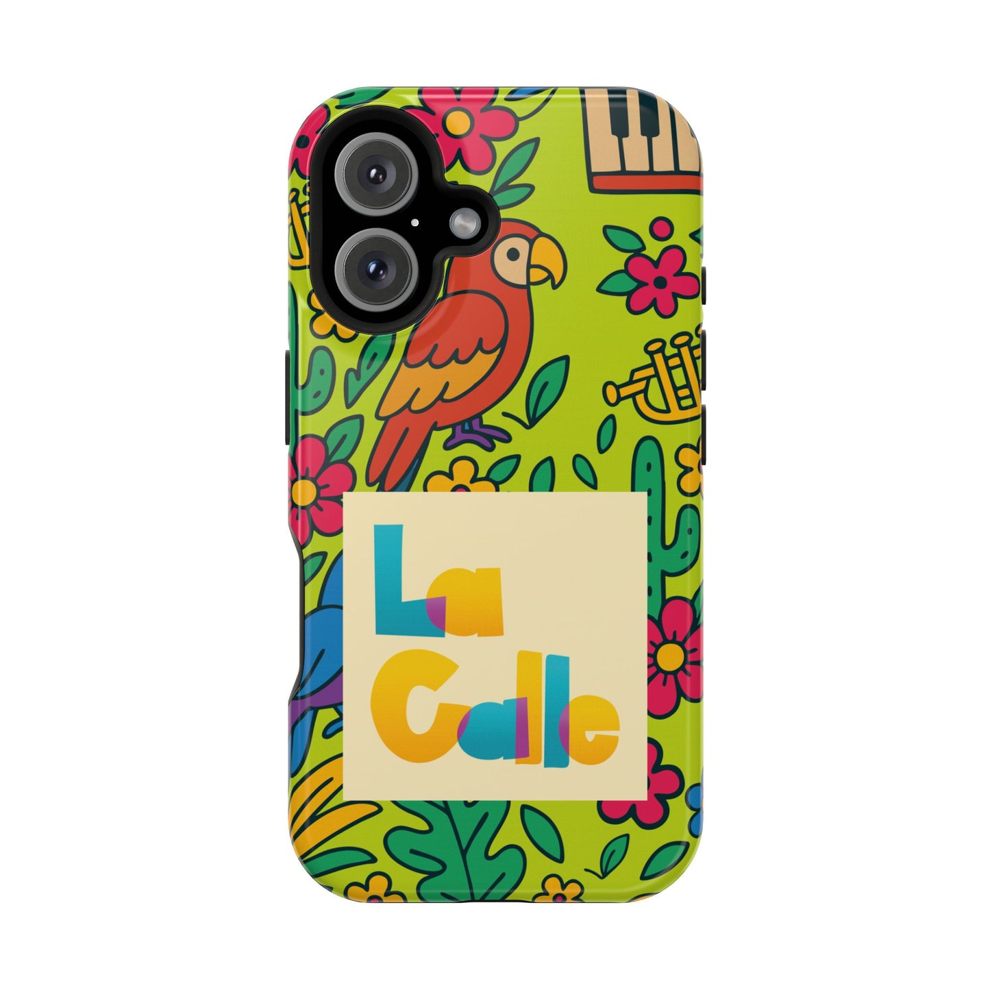 Impact-Resistant Phone Case – Electric Verde by La Calle Band