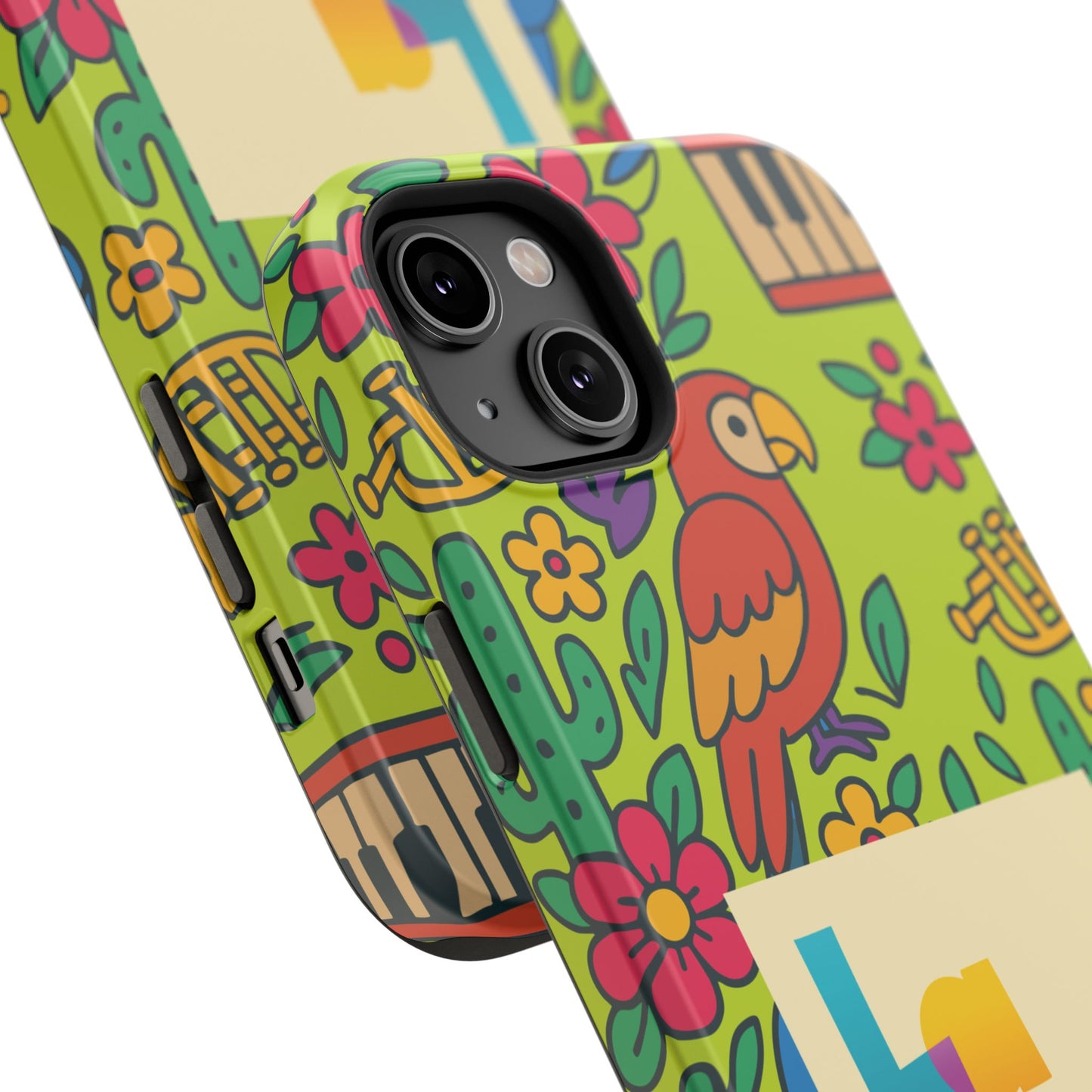 Impact-Resistant Phone Case – Electric Verde by La Calle Band