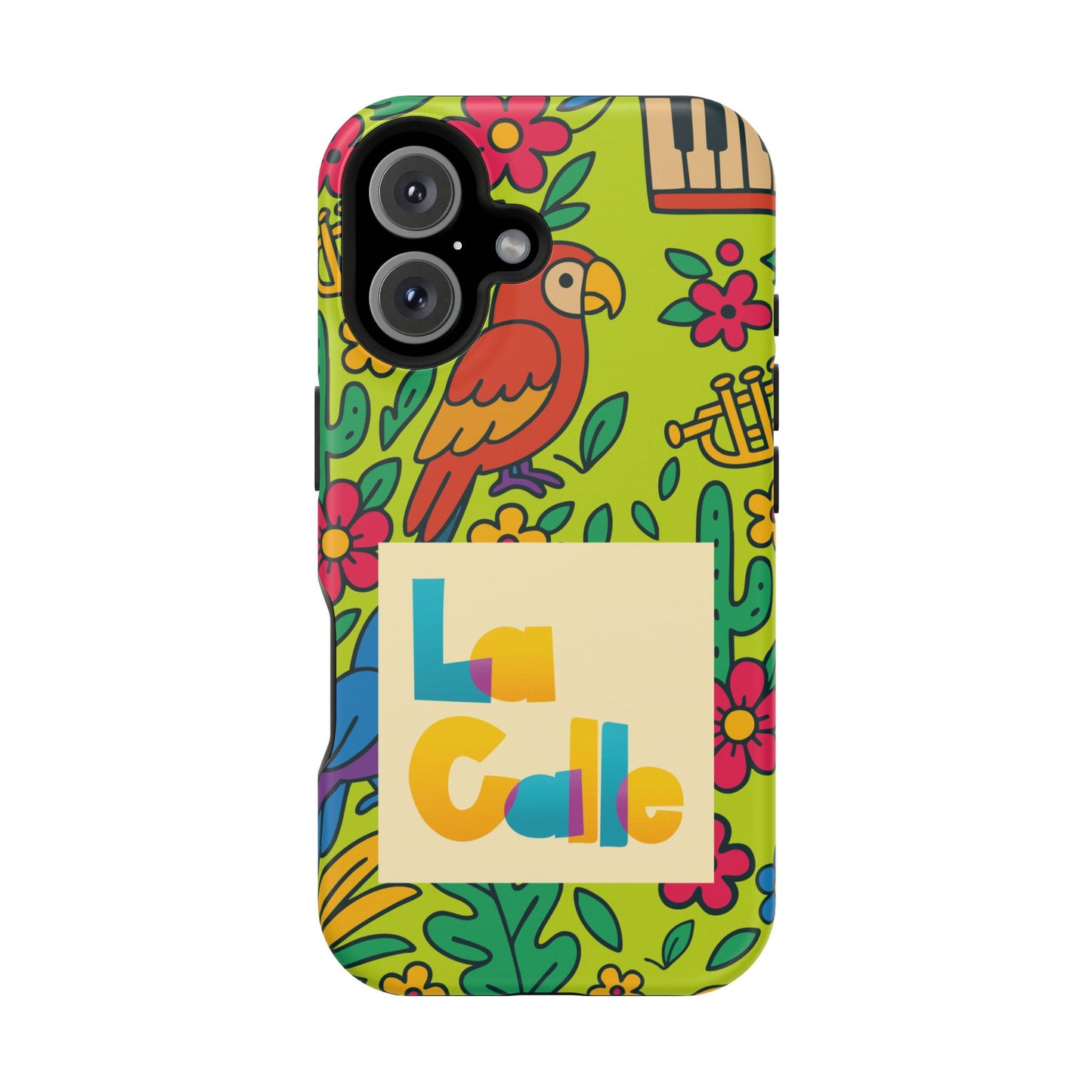 Impact-Resistant Phone Case – Electric Verde by La Calle Band