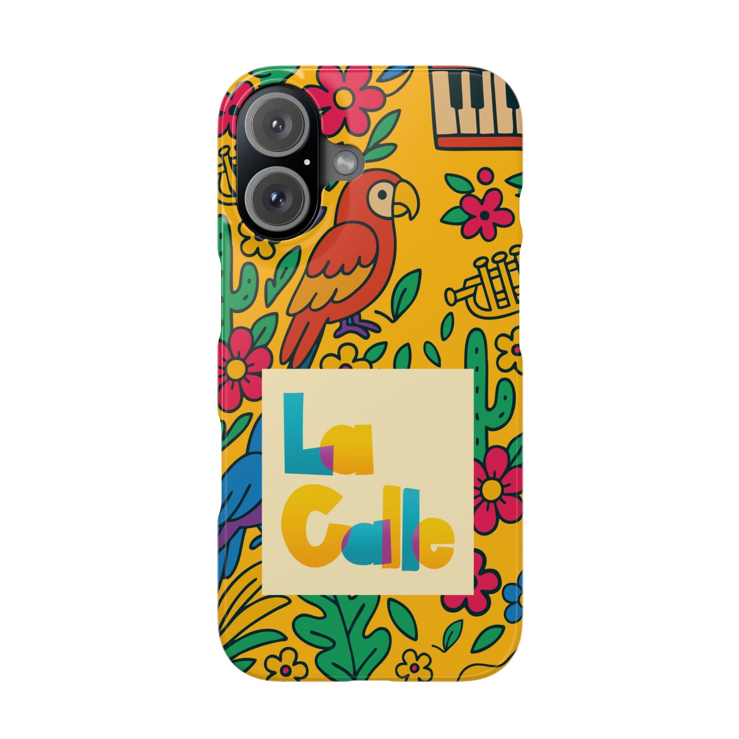 Slim Phone Case – Amarillo Ritmo by La Calle Band