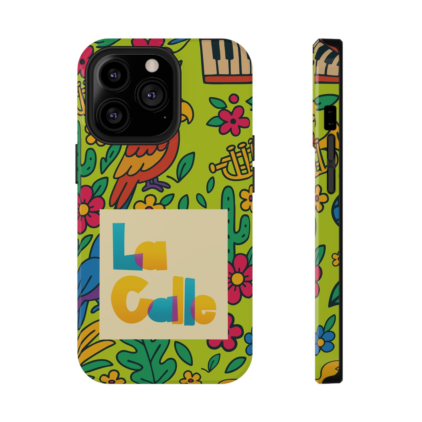 Impact-Resistant Phone Case – Electric Verde by La Calle Band