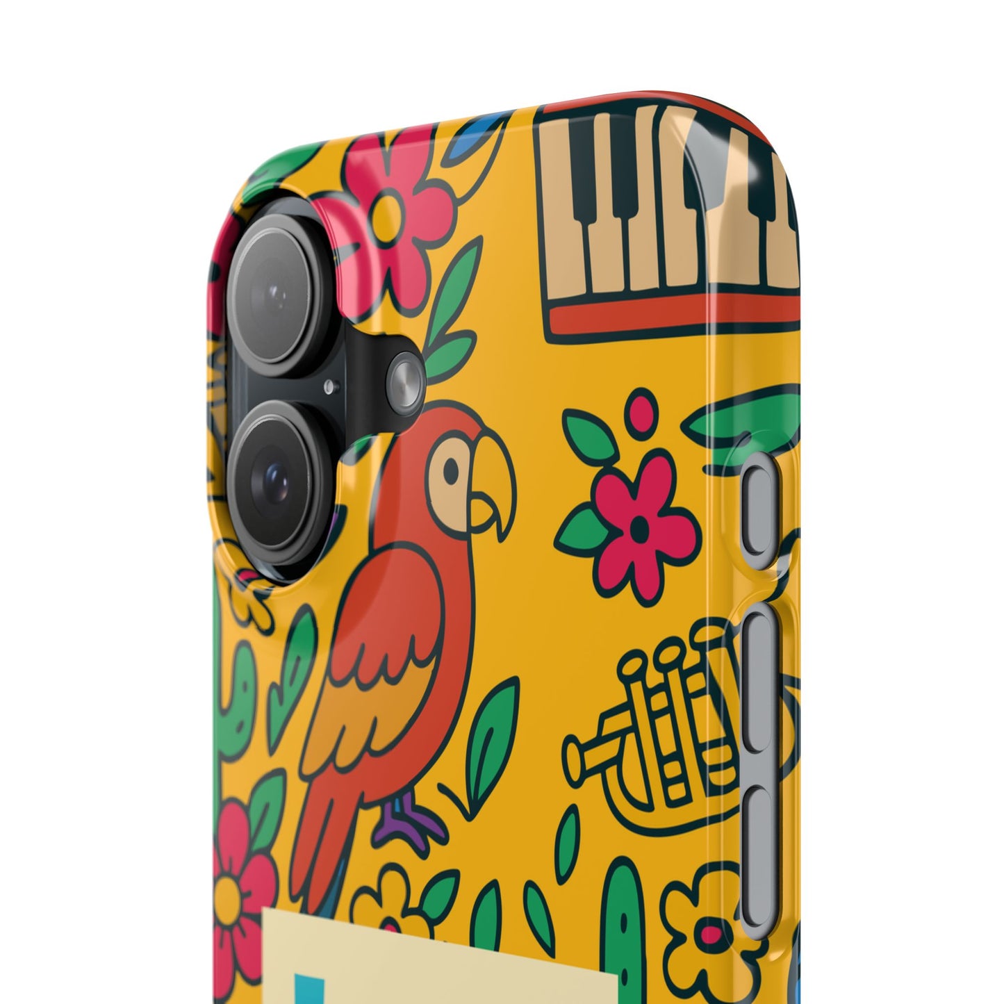 Slim Phone Case – Amarillo Ritmo by La Calle Band