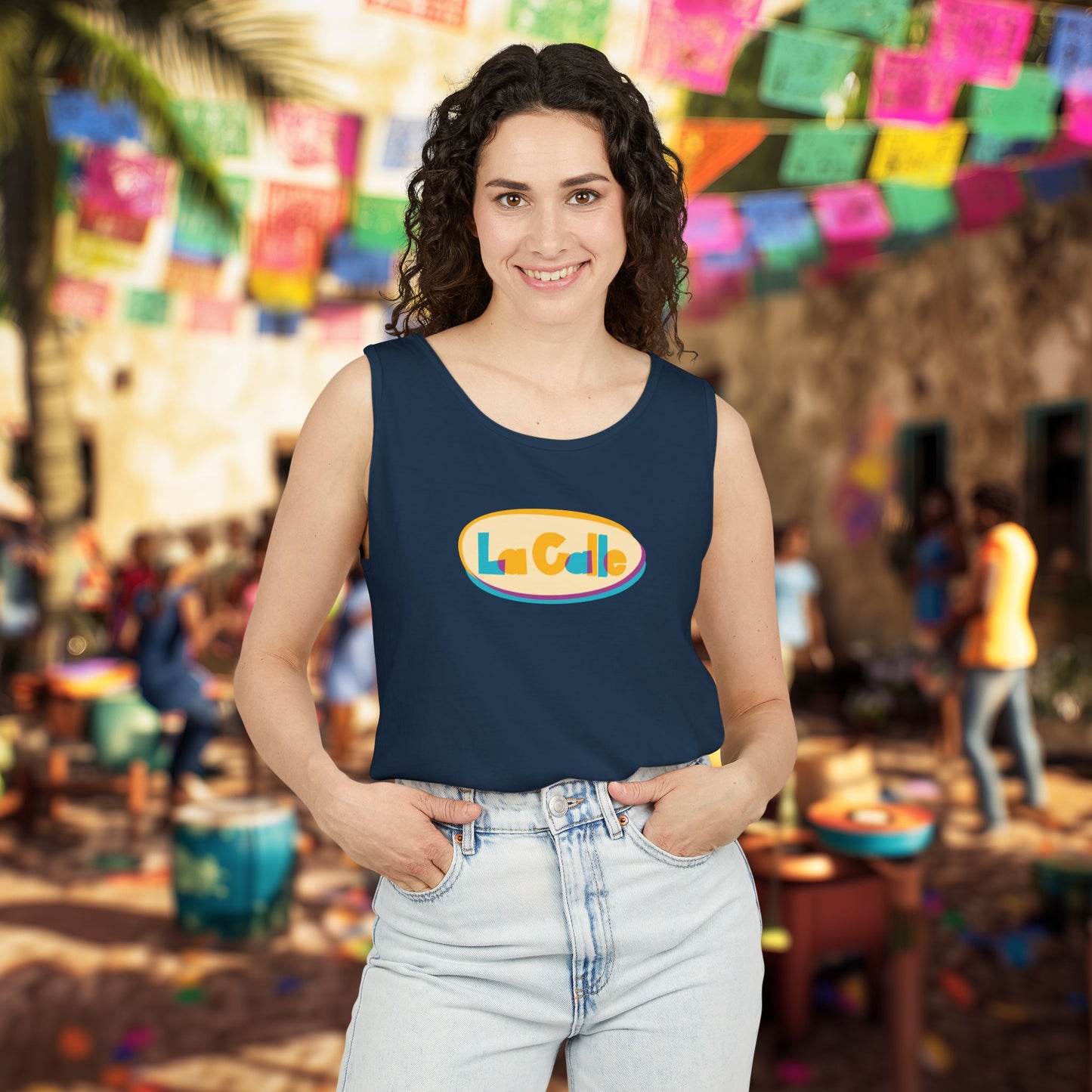 La Calle Classic Logo Tank Top