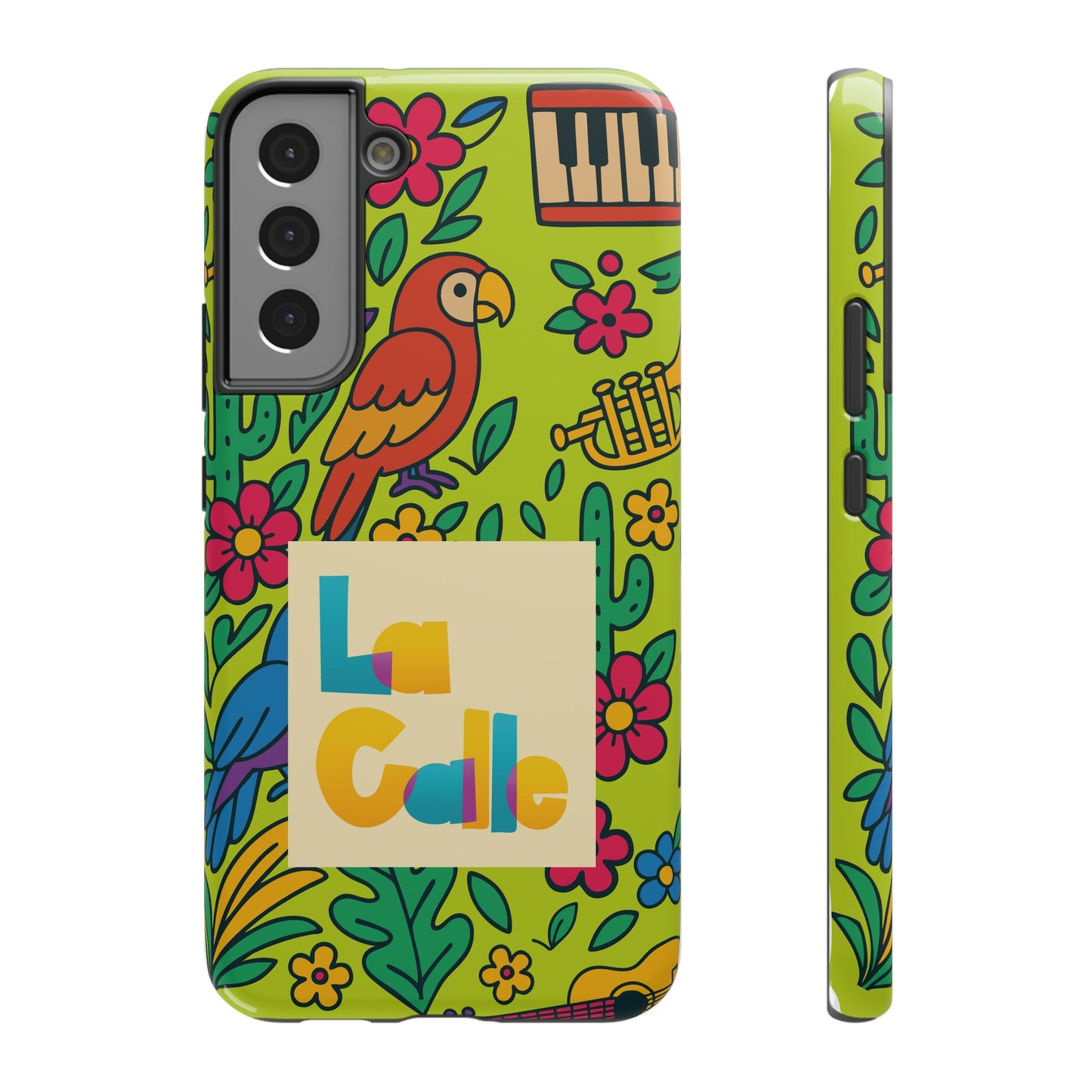 Impact-Resistant Phone Case – Electric Verde by La Calle Band