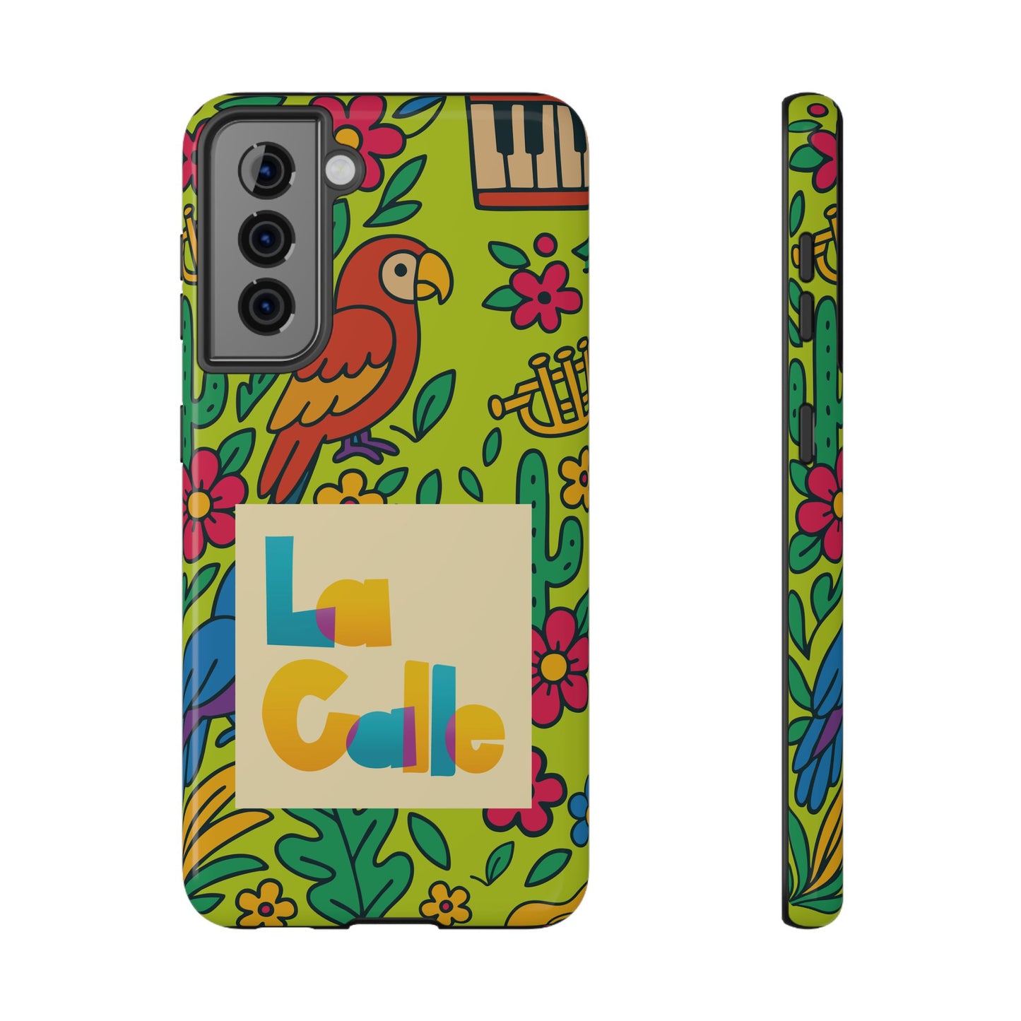 Impact-Resistant Phone Case – Electric Verde by La Calle Band