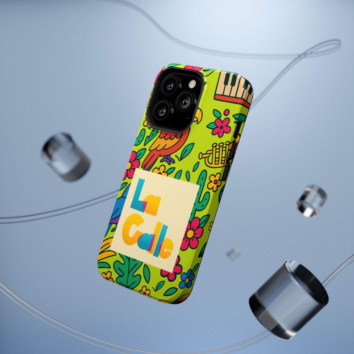 Impact-Resistant Phone Case – Electric Verde by La Calle Band