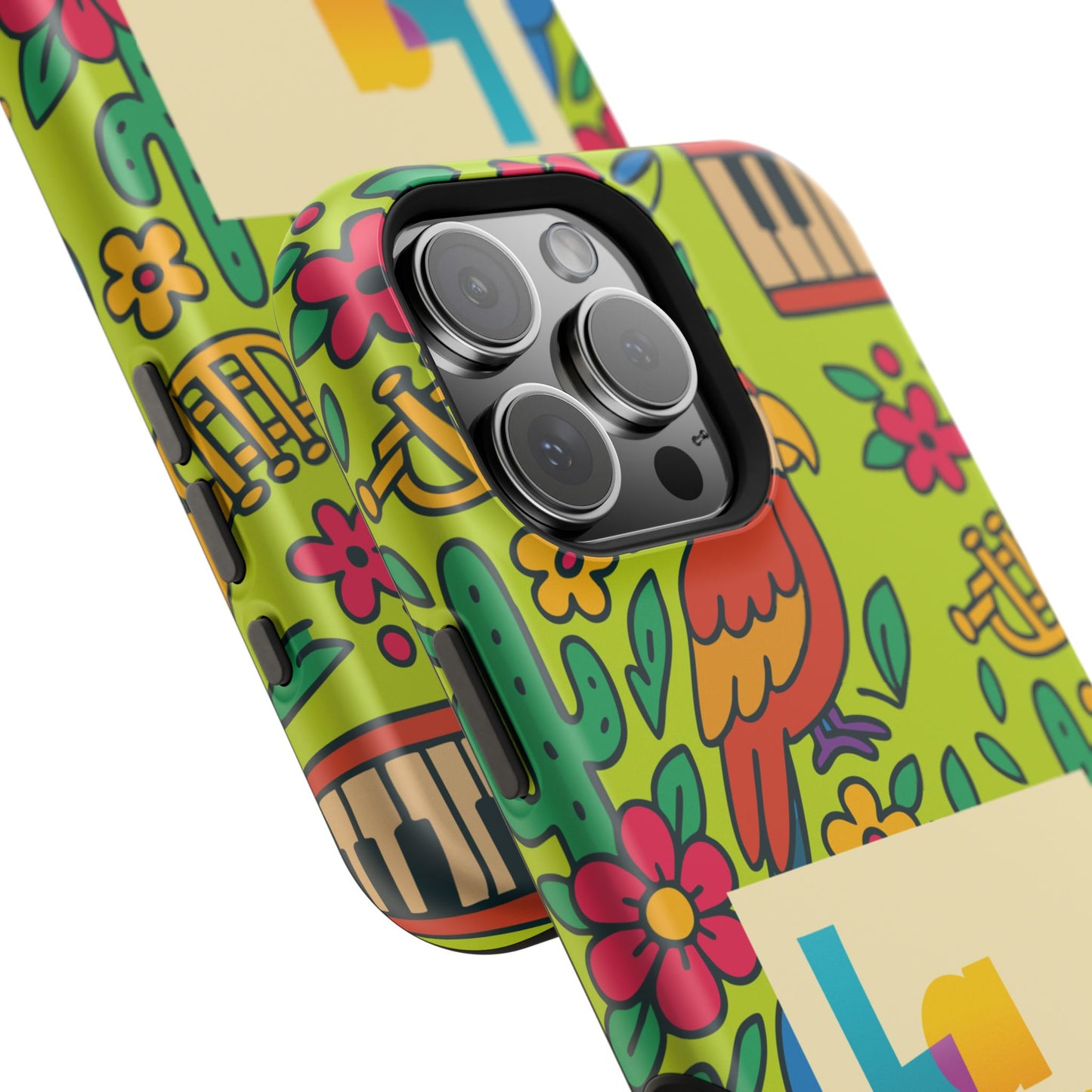 Impact-Resistant Phone Case – Electric Verde by La Calle Band