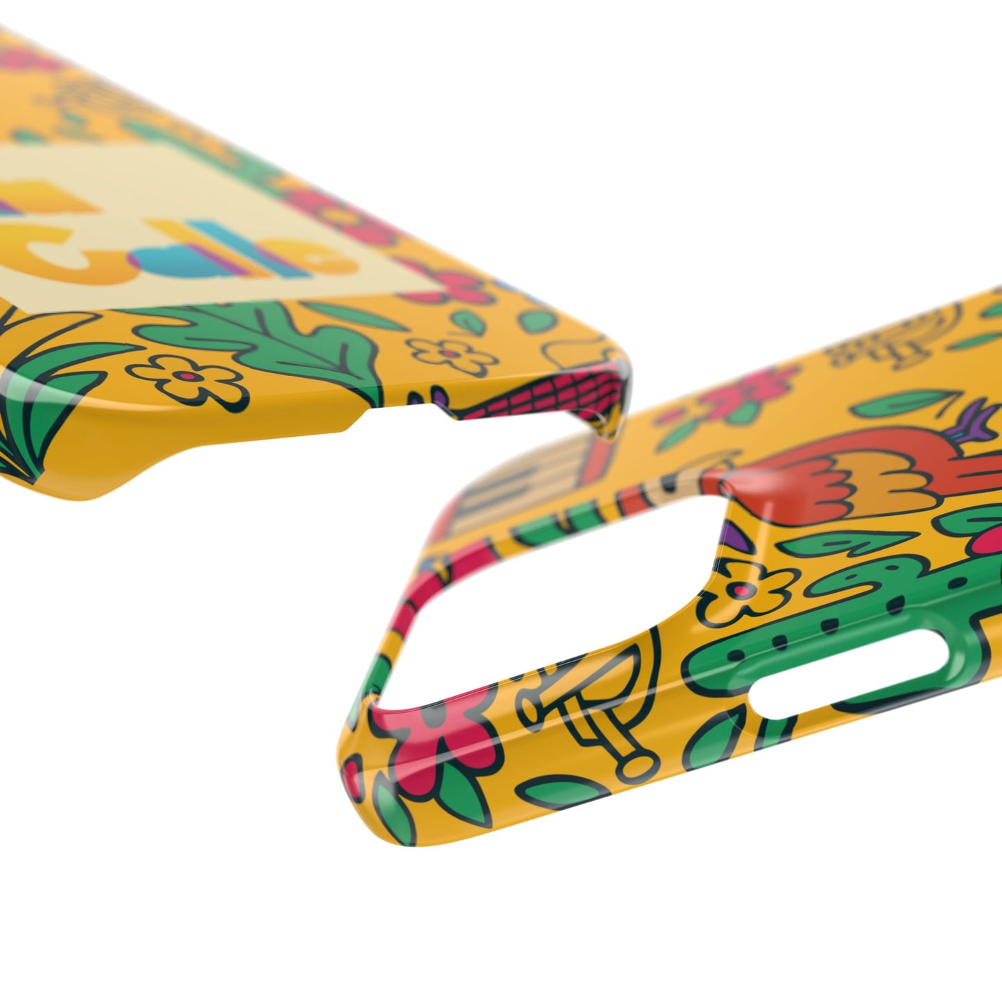 Slim Phone Case – Amarillo Ritmo by La Calle Band