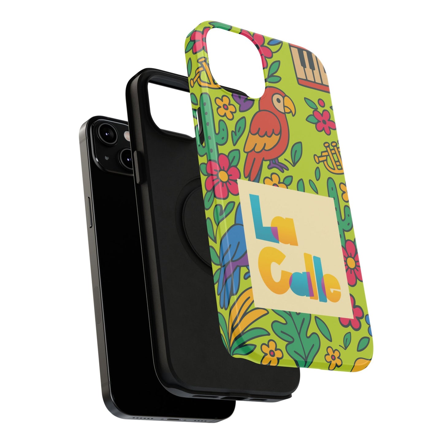 Impact-Resistant Phone Case – Electric Verde by La Calle Band