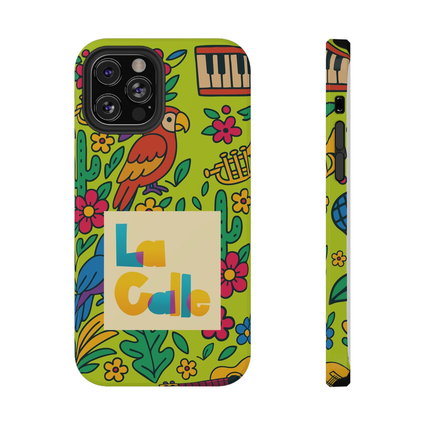 Impact-Resistant Phone Case – Electric Verde by La Calle Band